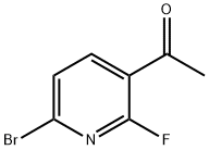 Ethanone, 1-(6-bromo-2-fluoro-3-pyridinyl)- Struktur