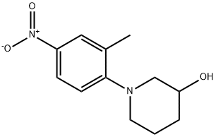 1-(2-Methyl-4-nitrophenyl)piperidin-3-ol Struktur