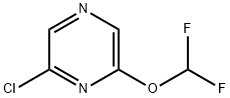 2-chloro-6-(difluoromethoxy)pyrazine Struktur