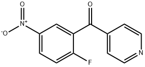 4-[(2-Fluoro-5-nitrophenyl)carbonyl]pyridine Struktur