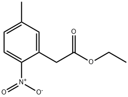 Benzeneacetic acid, 5-methyl-2-nitro-, ethyl ester Struktur