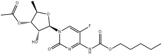 5’-Deoxy-5-fluoro-N-[{pentyloxy)carbonyl]-3’-acetate cytidine Struktur