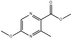 2-Pyrazinecarboxylic acid, 5-methoxy-3-methyl-, methyl ester Struktur