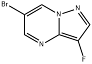 Pyrazolo[1,5-a]pyrimidine, 6-bromo-3-fluoro- Struktur