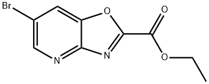 ethyl 6-bromo-[1,3]oxazolo[4,5-b]pyridine-2-carboxylate Struktur