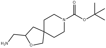 3-Aminomethyl-2-Oxa-8-Aza-Spiro[4.5]Decane-8-Carboxylic Acid Tert-Butyl Ester(WX100586) Struktur