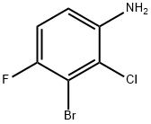 Benzenamine, 3-bromo-2-chloro-4-fluoro- Struktur