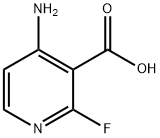 3-Pyridinecarboxylic acid, 4-amino-2-fluoro- Struktur