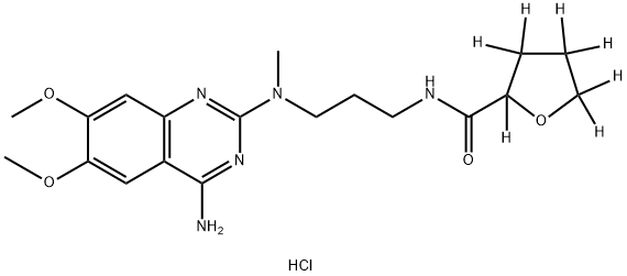 (±)-Alfuzosin-d7 HCl (tetrahydrofuroyl-d7) Struktur