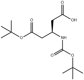 Boc-beta-homoaspartic acid(OTBu) Struktur