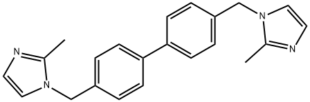 4,4'-bis((2-methyl-1H-imidazol-1-yl)methyl)-1,1'-biphenyl Struktur