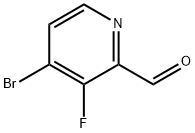 4-bromo-3-fluoropyridine-2-carbaldehyde, 1289148-65-7, 結構式