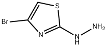 4-bromo-2-hydrazinyl-1,3-thiazole Struktur