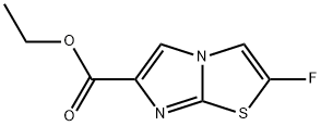 Imidazo[2,1-b]thiazole-6-carboxylic acid, 2-fluoro-, ethyl ester Struktur