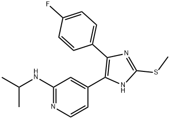 4-(4-(4-Fluorophenyl)-2-(Methylthio)-1H-iMidazol-5-yl)-Nisopropylpyridin-2-aMine Struktur