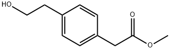 Benzeneacetic acid, 4-(2-hydroxyethyl)-, methyl ester Struktur