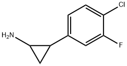 Cyclopropanamine, 2-(4-chloro-3-fluorophenyl)- Struktur