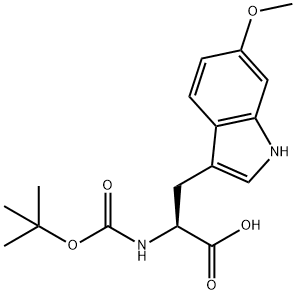 N-Boc-6-Methoxy-DL-tryptophan Struktur