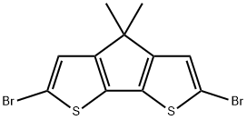 4H-Cyclopenta[2,1-b:3,4-b']dithiophene, 2,6-dibromo-4,4-dimethyl- Struktur