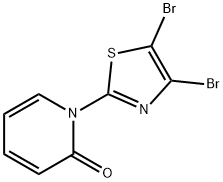 4,5-Dibromo-2-(1H-pyridin-2-one)thiazole Struktur