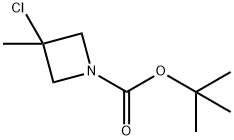 tert-butyl 3-chloro-3-methyl-azetidine-1-carboxylate Struktur