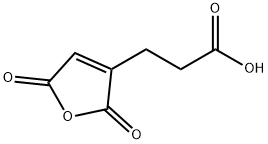 3-Furanpropanoic acid, 2,5-dihydro-2,5-dioxo- Struktur