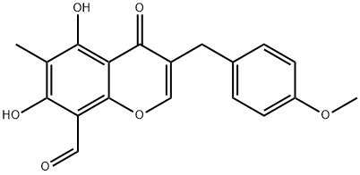 8-formyl ophiopogonone B Struktur