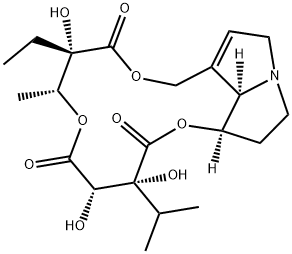 (11aS,14S,15R)-11a-Ethyl-20-methyl-11a,14,15-trihydroxy-15,20-dihydro-12a-oxa-19-nor-11a,12a-dihomosenecionan-11,13,16-trione Struktur