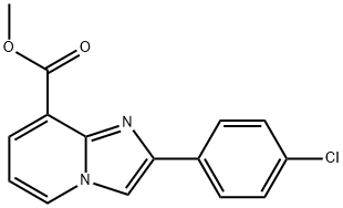 Imidazo[1,2-a]pyridine-8-carboxylic acid, 2-(4-chlorophenyl)-, methyl ester Struktur