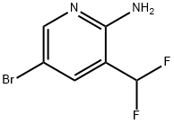 2-Pyridinamine, 5-bromo-3-(difluoromethyl)- Struktur