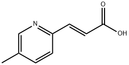 3-(5-methylpyridin-2-yl)prop-2-enoic acid Struktur