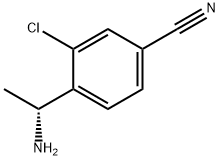 Benzonitrile, 4-[(1R)-1-aminoethyl]-3-chloro- Struktur