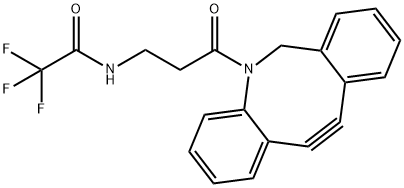 DBCO-trifluoroacetyl-amine Struktur