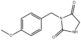 2,4-Imidazolidinedione, 3-[(4-methoxyphenyl)methyl]- Struktur