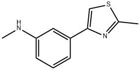 Benzenamine, N-methyl-3-(2-methyl-4-thiazolyl)- Struktur