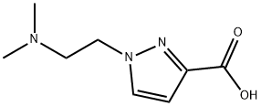 1H-Pyrazole-3-carboxylic acid, 1-[2-(dimethylamino)ethyl]- Struktur