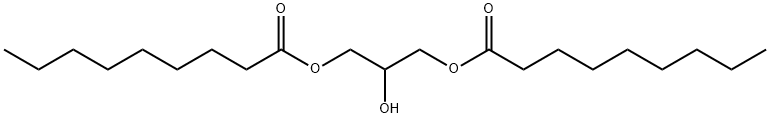 Nonanoic acid, 1,1'-(2-hydroxy-1,3-propanediyl) ester Struktur