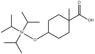 Cyclohexanecarboxylic acid, 1-methyl-4-[[tris(1-methylethyl)silyl]oxy]-