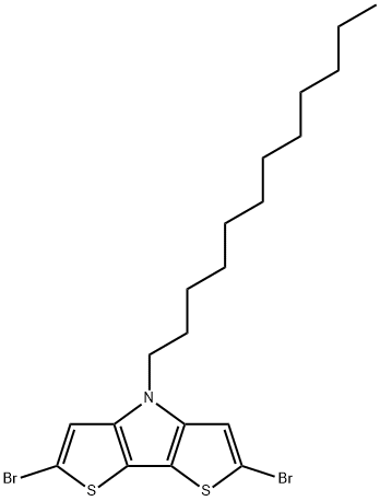 2,6-dibromo-4-dodecyl-4H-dithieno[3,2-b:2',3'-d]pyrrole Struktur