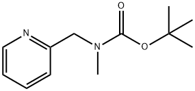 2-<<N-(tert-butyloxycarbonyl)-N-methylamino>methyl>pyridine Struktur