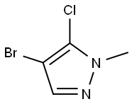 4-bromo-5-chloro-1-methyl-1H-pyrazole Struktur