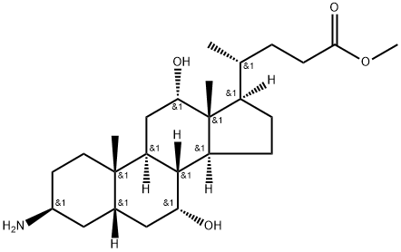 (3β,5β,7α,12α)-3-amino-7,12-dihydroxycholan-24-oic acid methyl ester Struktur