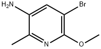 3-Pyridinamine, 5-bromo-6-methoxy-2-methyl- Struktur