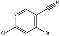 3-Pyridinecarbonitrile, 4-bromo-6-chloro- Struktur