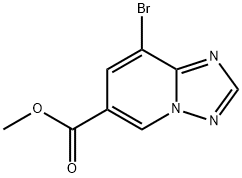 methyl 8-bromo-[1,2,4]triazolo[1,5-a]pyridine-6-carboxylate Struktur