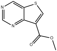 Methyl thieno[3,2-d]pyrimidine-7-carboxylate Struktur