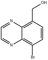 5-Quinoxalinemethanol, 8-bromo- Struktur