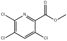 2-Pyridinecarboxylic acid, 3,5,6-trichloro-, methyl ester Struktur