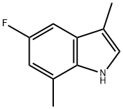 1H-Indole, 5-fluoro-3,7-dimethyl- Struktur