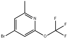 Pyridine, 4-bromo-2-methyl-6-(trifluoromethoxy)- Struktur